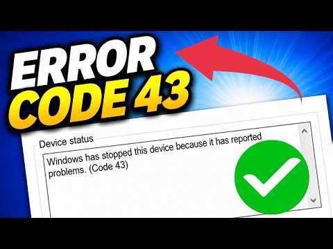 How To Fix NVIDIA Error Code 43 (Windows Has Stopped This Device) – 2026 Fix