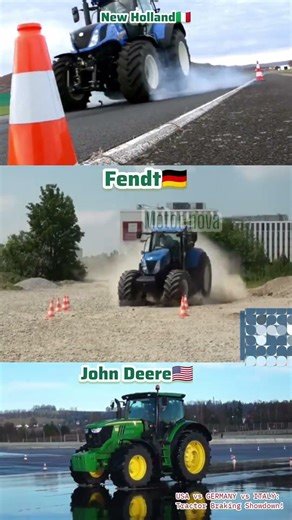 USA vs GERMANY vs ITALY: Tractor Braking Showdown!