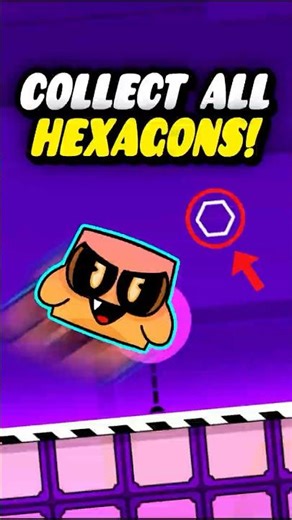 You Have To Collect All The Hexagons! #geometrydash