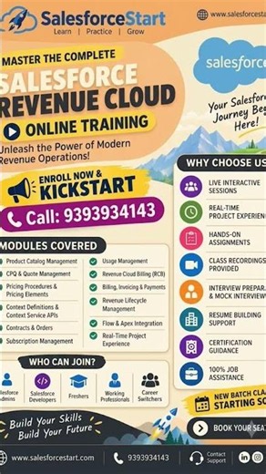 Salesforce Revenue Cloud Online Training 2026 | Complete Course & Job Assistance