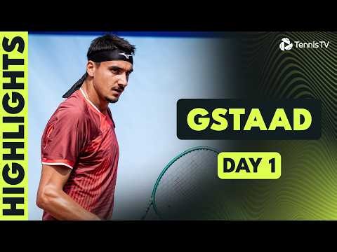 Sonego vs Schwaerzler, Wawrinka & Kym vs Demoliner & Galloway & More! | Gstaad 2026 Day 1 Highlights
