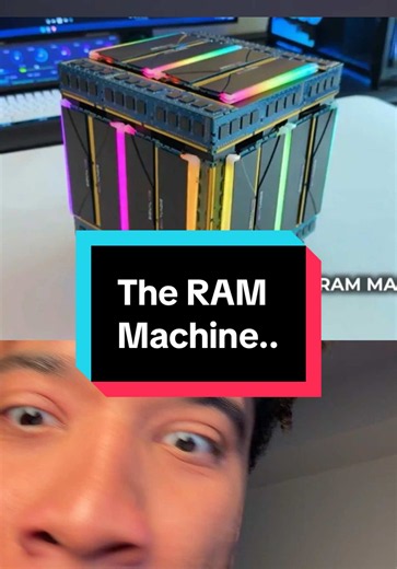 He built a PC CASE out of 36 sticks of RAM.. #carterpcs #tech #gamingpc