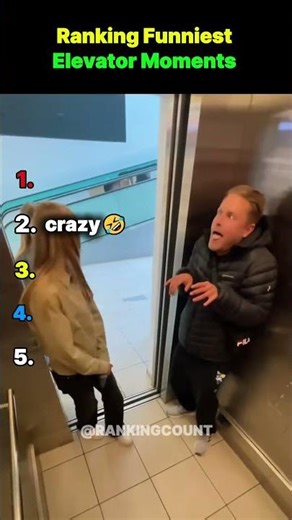 Ranking Funniest Elevator Moments #shorts #funny #moments #ranking