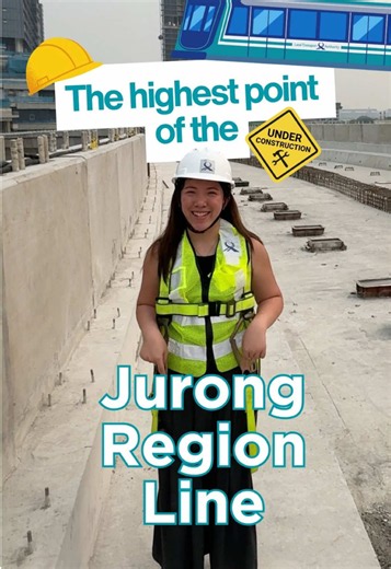 Building a viaduct over an operational MRT line is no small feat, but that's exactly what our Jurong Region Line (#JRL) team has pulled off. 🚧 Did you know that a custom lifting frame and shoring system were specifically put up to carry out these complex works safely, while keeping East-West Line (#EWL) train services running? Here's a look at the work that's making it all possible. 🚇