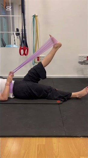 Assisted Straight Leg Raise with Elastic Band