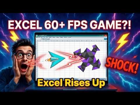 I Built a Full Space Shooter in Excel VBA. No, I'm Not Okay.