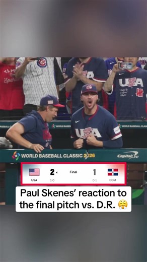 “LETS GO!” 🗣️ (via WBCbaseball/X) #paulskenes #wbc #baseball #usa #sports
