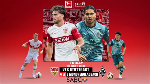 SABC+ on X: "⚽ THIS IS THE BUNDESLIGA VfB Stuttgart vs Borussia Mönchengladbach 📅 Friday, 23 October 🕒 20:00 📺 Live on SABC Sport & SABC+ Gladbach want their first win of the season. Will Stuttgart upset the visitors? #Bundesliga #SABCSport #SABCPlus" / X