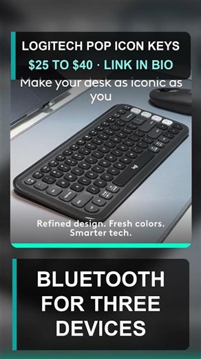 I tested the Logitech POP ICON Keys Wireless Bluetooth Keyboard - Graphite and White | Colorf