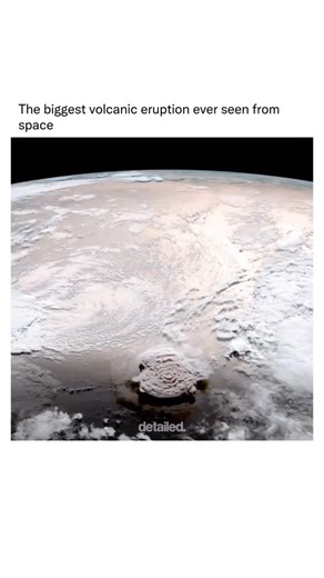 Detailed Explanation on Instagram: "The 2022 Hunga Tonga–Hunga Haʻapai eruption in the South Pacific was one of the most powerful volcanic events in modern history. It occurred on January 15–16, 2022, and involved a submarine volcano that violently exploded, producing a massive plume of ash and gas over 30 kilometers high and generating shockwaves that traveled around the globe. The eruption produced a tsunami that affected Tonga and coastlines across the Pacific, caused widespread destruction o