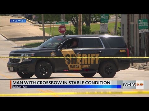 Man who threatened to shoot Decatur officers with crossbow in stable condition