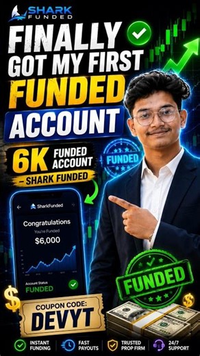 Finally Bought My First $6K Funded Account 😳🔥 | Shark Funded