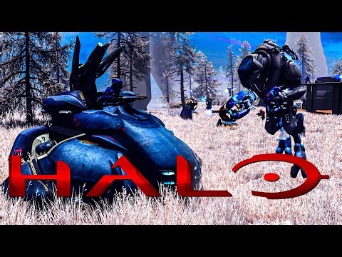 Intense Brutal Firefight - UNSC vs The Covenant | Halo Reach AI Battle