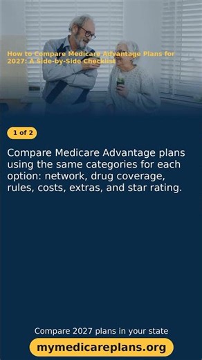 How to Compare Medicare Advantage Plans for 2027: A Side-by-Side Checklist #Shorts