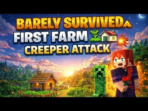 Creeper Attack 😱 – I Barely Survived part 2