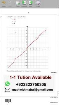 AQA GCSE Maths Higher | Straight lines Questions Solved #Shorts
