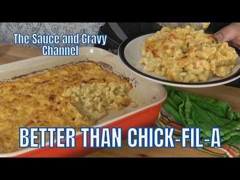 Chick-fil-A Mac and Cheese Copycat Recipe | Creamy Baked Mac & Cheese from Scratch