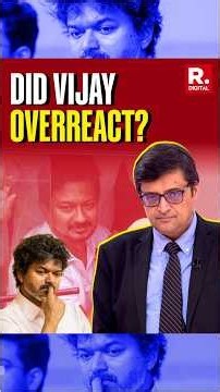 Arnab Recounts Moments When DMK's Udhayanidhi Stalin Made 'Crass' Comments