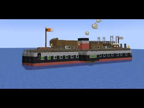 Allen & Co. Royal Allen Paddle steamer Test Create mod Eureka Minecraft