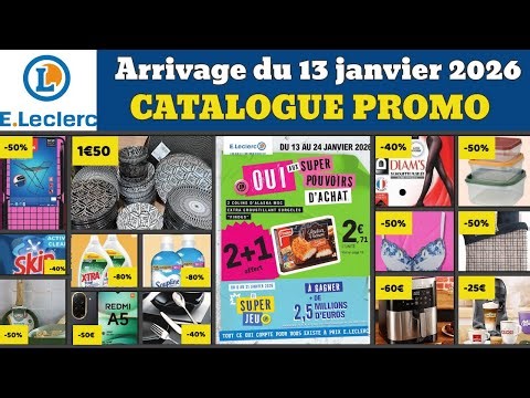 catalogue LECLERC du 13 janvier 2026 ✅ Arrivage du jour 🔥 Promos deals cuisine maison pub