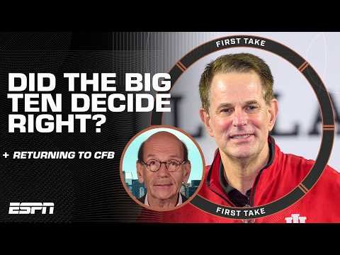 First Take reacts to the Big Ten NOT allowing NFL players to return to college football 👀