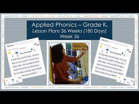 Applied Phonics - Grade K Week 36