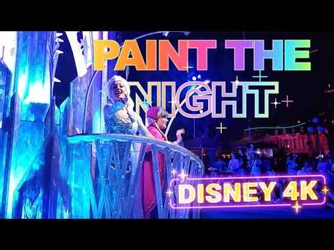Emotional Final Parade: Paint the Night Parade (Front Row View) 4K Disneyland 2026