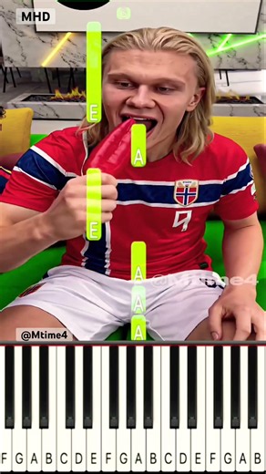 Haaland’s Confidence Disappeared Instantly @Mtime4 - Piano Tutorial