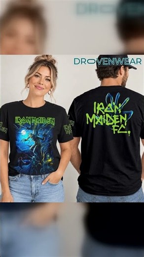 Drovenwear.com | Iron Maiden Fear Of The Dark Halloween 3D Tshirt