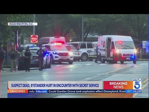 Suspect dead after opening fire near White House security checkpoint, Secret Service says