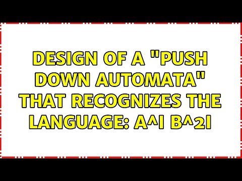 Design of a "Push Down Automata" that recognizes the language: a^i b^2i (2 Solutions!!)