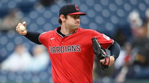 Gavin Williams talks after pitching in a Guardians win vs Orioles