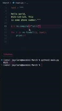 Python 3 | Your first ever Regex! #programming #python
