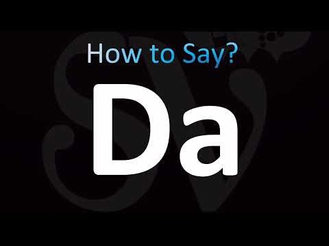 How to Pronounce Da (CORRECTLY!)