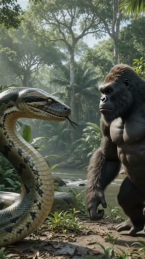 Giant Anaconda Attacks Kong-Like Ape in the Amazon | 8K Wildlife Action
