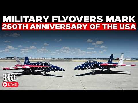 WATCH LIVE: Military Flyovers Honor America's 250th Independence Anniversary | Washington DC LIVE