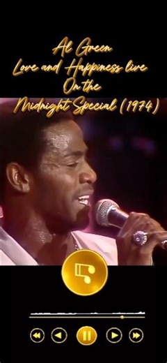 Al Green - Love and Happiness live atThe Midnight Special (1974) #rnb