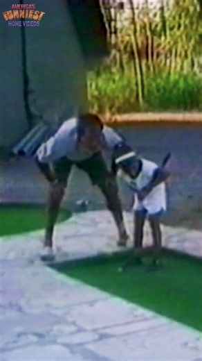 When your kid tries to golf... ⛳️😭 #afv #kids #funny