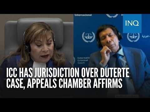 ICC has jurisdiction over Duterte case, Appeals Chamber affirms