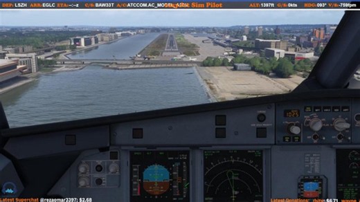 🔴 LIVE: A320 Into LONDON CITY! - MSFS 2024 British Airways | IniBuilds London City Airport Giveaway