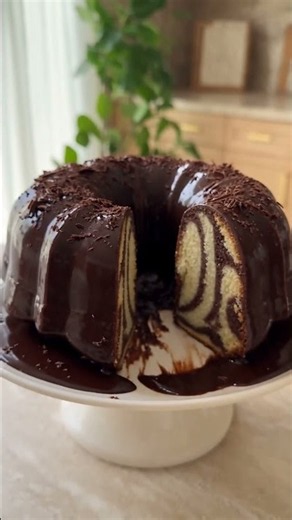 Chocolate Marble Bundt Cake That Looks Fancy but Is So Easy 🍫 #dessert