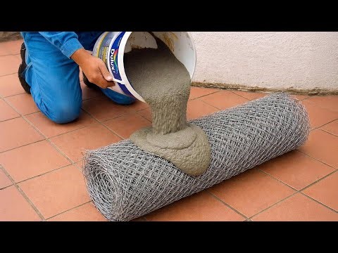 Pour Cement into Iron Mesh And Magic Happens 😱 Every house needs this and no one does it