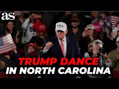 Trump IGNITES a WILD REACTION in North Carolina with his TRUMP DANCE after a nearly 2-hour speech