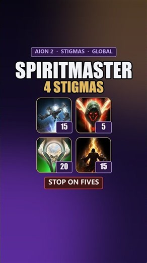 Aion 2 Spiritmaster Stigmas in 60 Seconds: Which 4, How Far (Global) #shorts