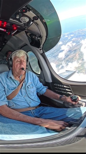 Jay Pulls a 45 Degree Bank in the Vision Jet