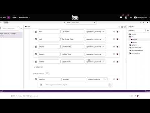 ServiceNow App Builder Prototype With AI Planning, Implementation, and Self-Healing Build Errors.