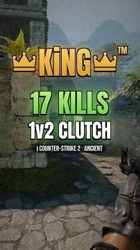 AWP NO-SCOPE 😱 17 kills in 7 rounds on Ancient 😳 | KiNG #CS2