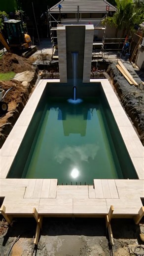 Abandoned Pool Restoration 😱 Backyard Pool Makeover #shorts #shortvideo #renovation