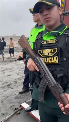 Peru Beach Locals Collect Appliances from Washed Ashore Containers