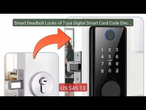 Smart Deadbolt Locks of Tuya Digital Smart Card Code Electronic Loc... — Top Rated 2026 | Buy Now!